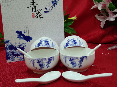 【廠家直銷 圣的青花八頭 日用陶瓷 餐具套裝 歡迎選購】價格,廠家,圖片,碗、碟、盤,濟南圣的陶瓷制品有限公司