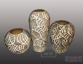 景德鎮(zhèn)陶藝3件套,裝飾品陶瓷