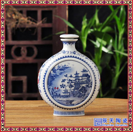 源頭直供 陶瓷酒瓶精致禮品酒瓶粉彩釉鏤空浮雕酒瓶